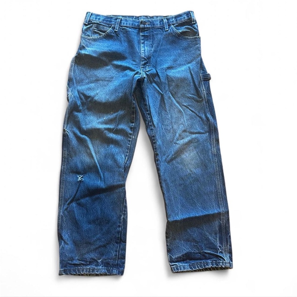 Dickies Men's Relaxed Fit Blue Jeans